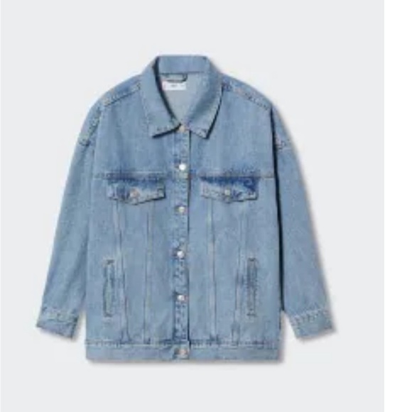 Mango Oversized Denim Jacket - Picture 2 of 3